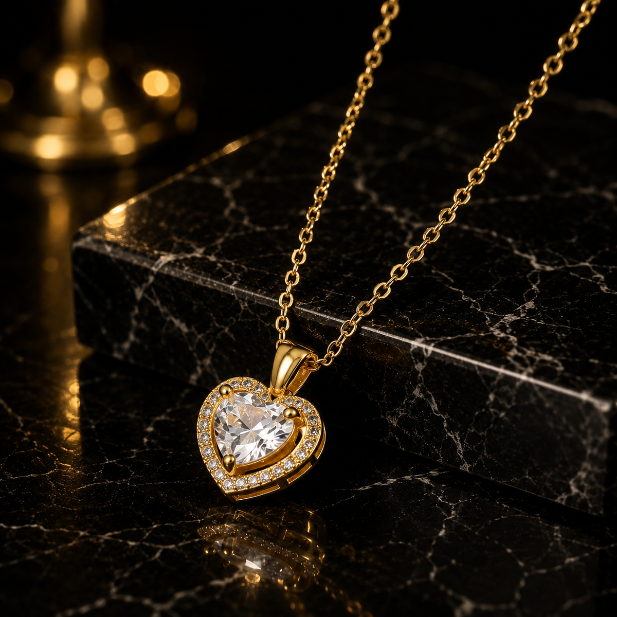 Exquisite Women's Wedding Jewelry Stainless Steel Gold