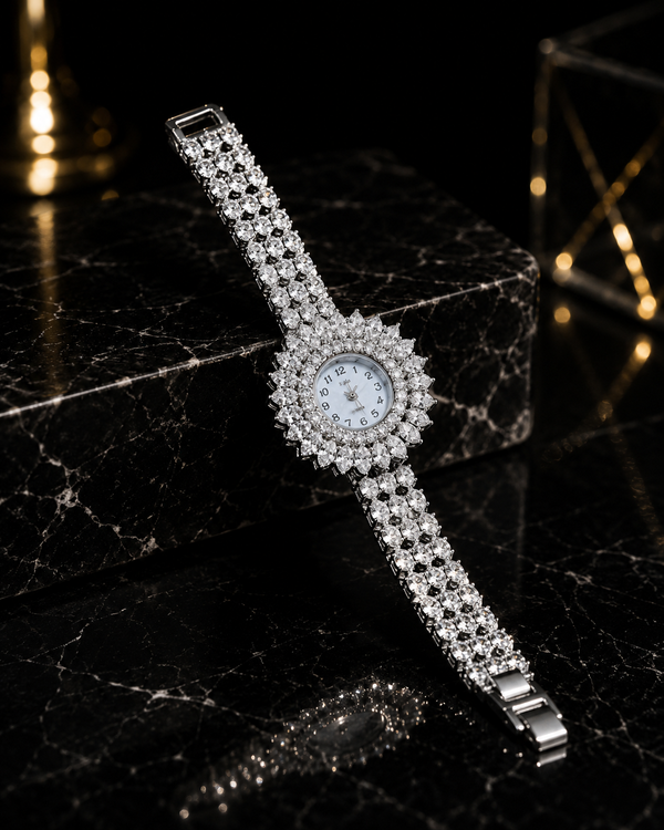Classic Round Luxe Crystal Watch