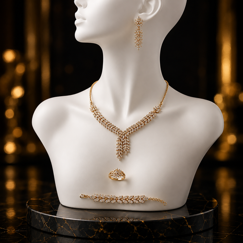 Golden Laurel Jewelry Set